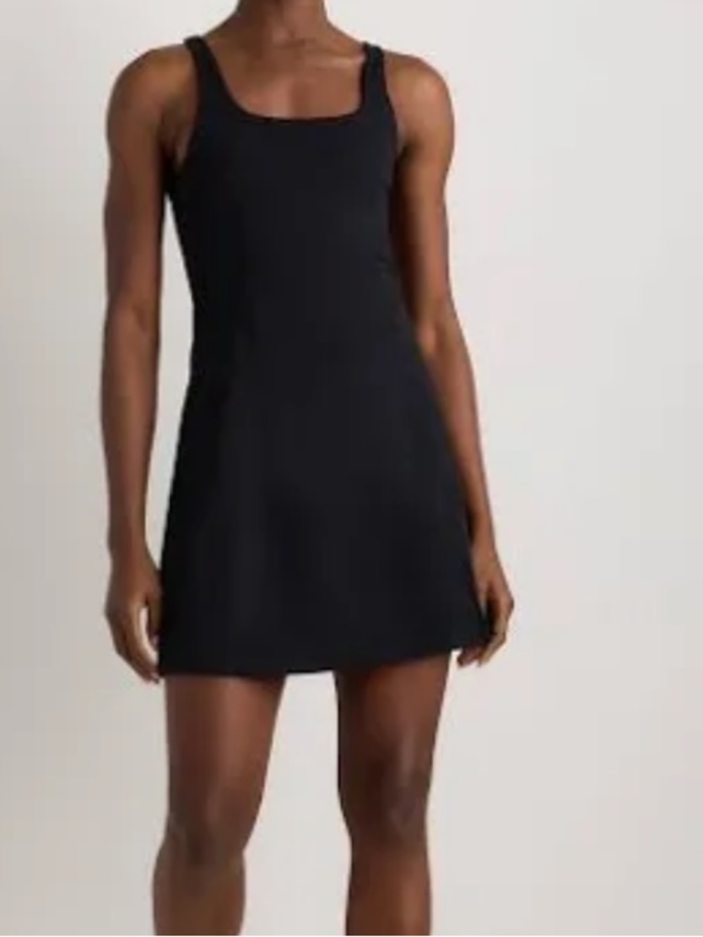 girlfriend collective Black Tank Mini Dress athletic size XL